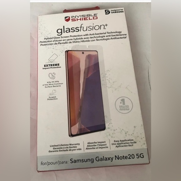 ZAGG Samsung Galaxy Note 20 5G Glass Screen Protector - Invisible Shield - Picture 1 of 3